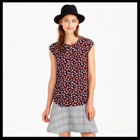 J. Crew Tops - J.Crew shattered print shirt